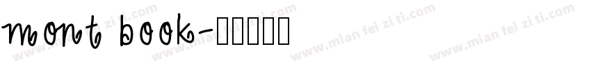 mont book字体转换
